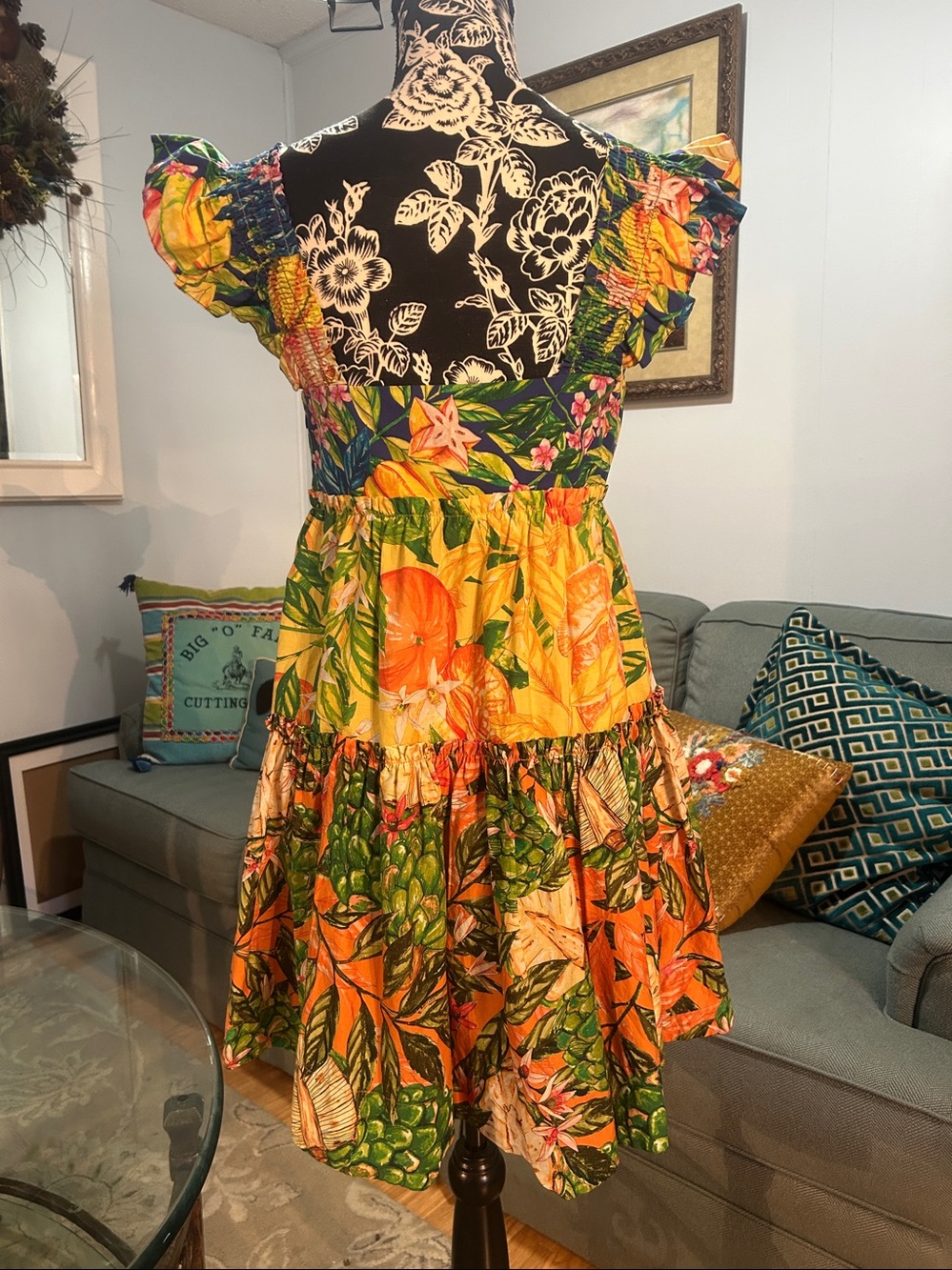 Farm Rio Tiered Tropical Size Small - Picture 5 of 5